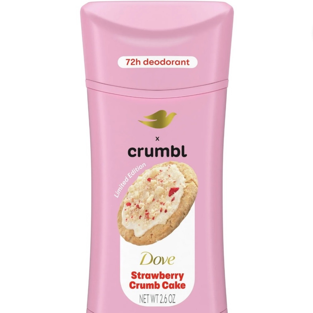 Dove Crumbl Deodorant Stick Crumbl Strawberry Crumb Cake